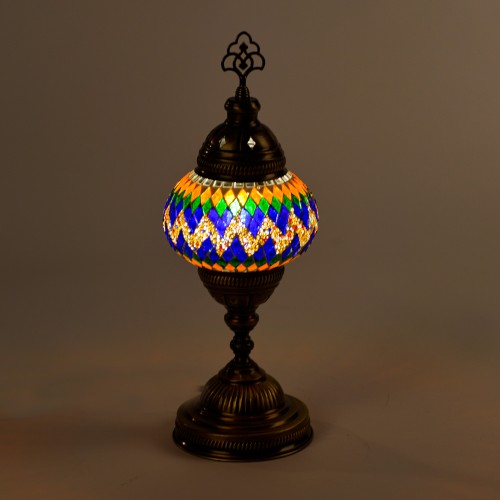 Authentic Single Roller Table Lamp Mosaic